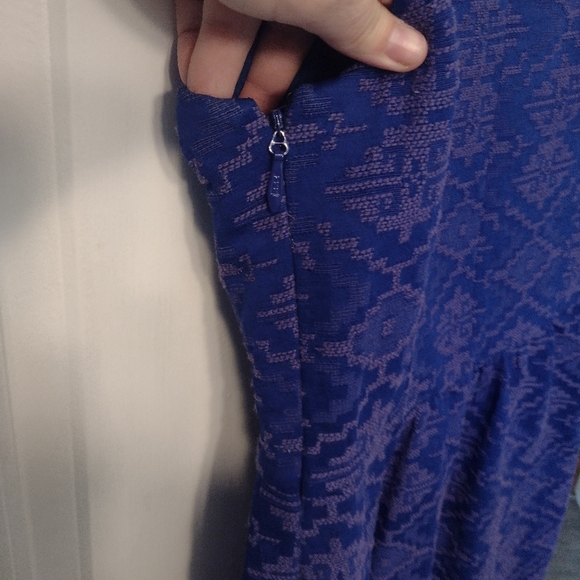 Maeve by Anthropologie Averie Dress Size 6 Blue Purple - Picture 5 of 8